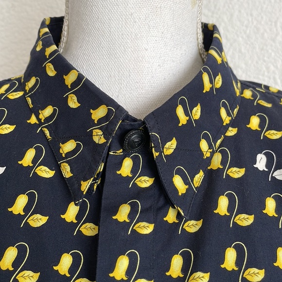 Vintage Gianni Versace Istante Button Down Shirt Floral - Picture 9 of 15